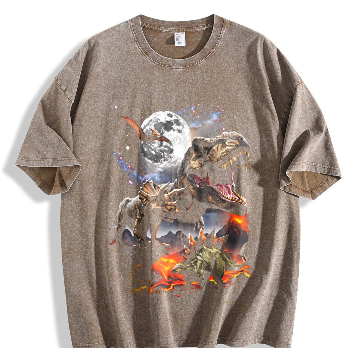Dinosaur Vintage Washed T-Shirt product image 3