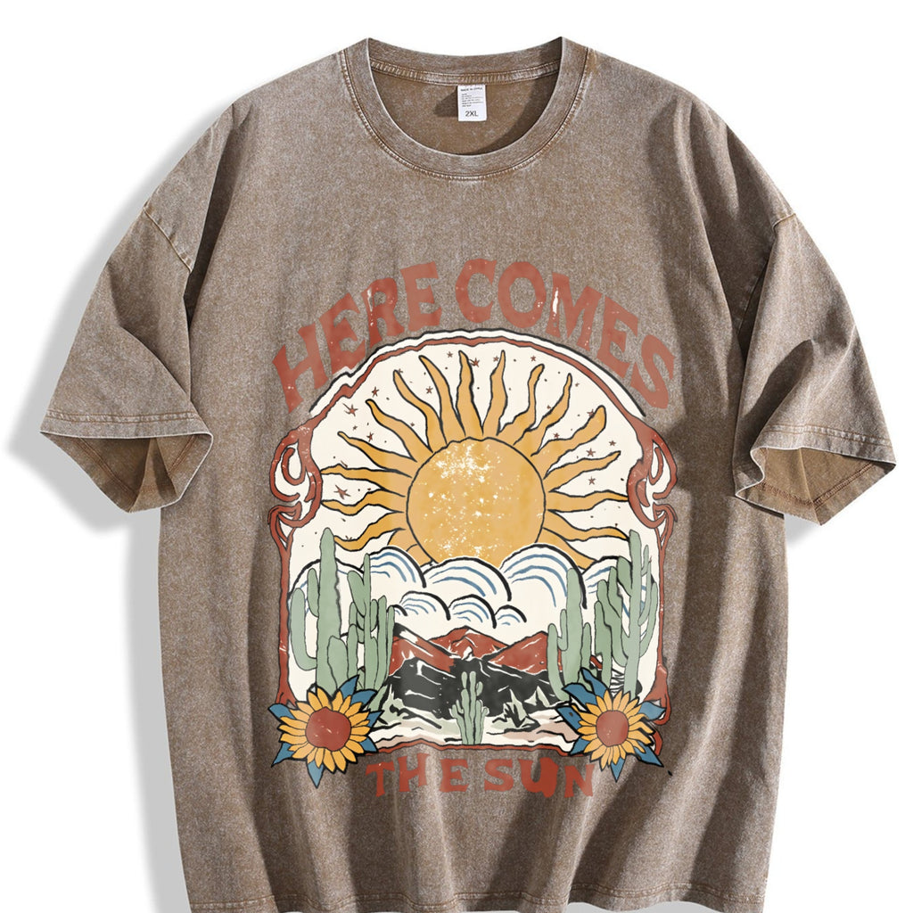 Alphabets Vintage Washed T-Shirt product image 3