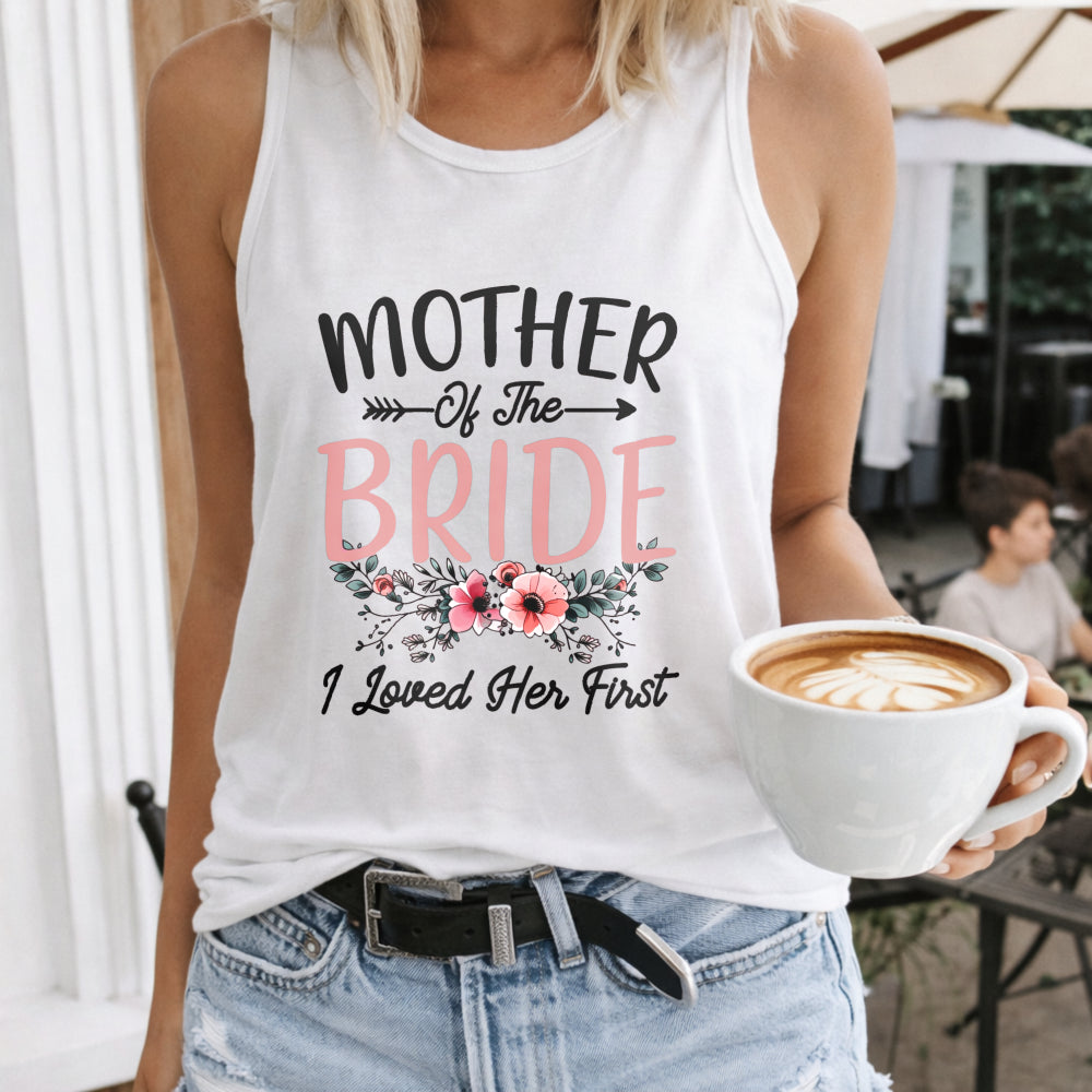 Mother's Day Theme Mother Bride Letters Women's Tank Top