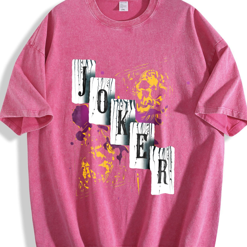 Joker Graffiti Collage Vintage Washed T-Shirt product image 5