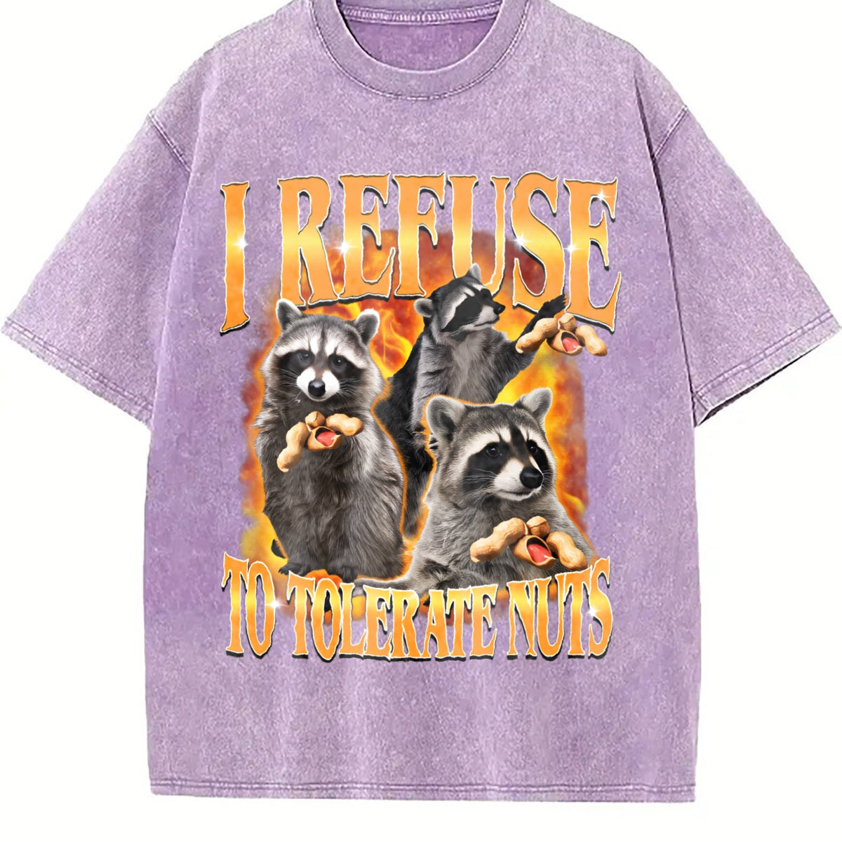 I Refuse To Tolerate Nuts Vintage Washed T-Shirt product image 6