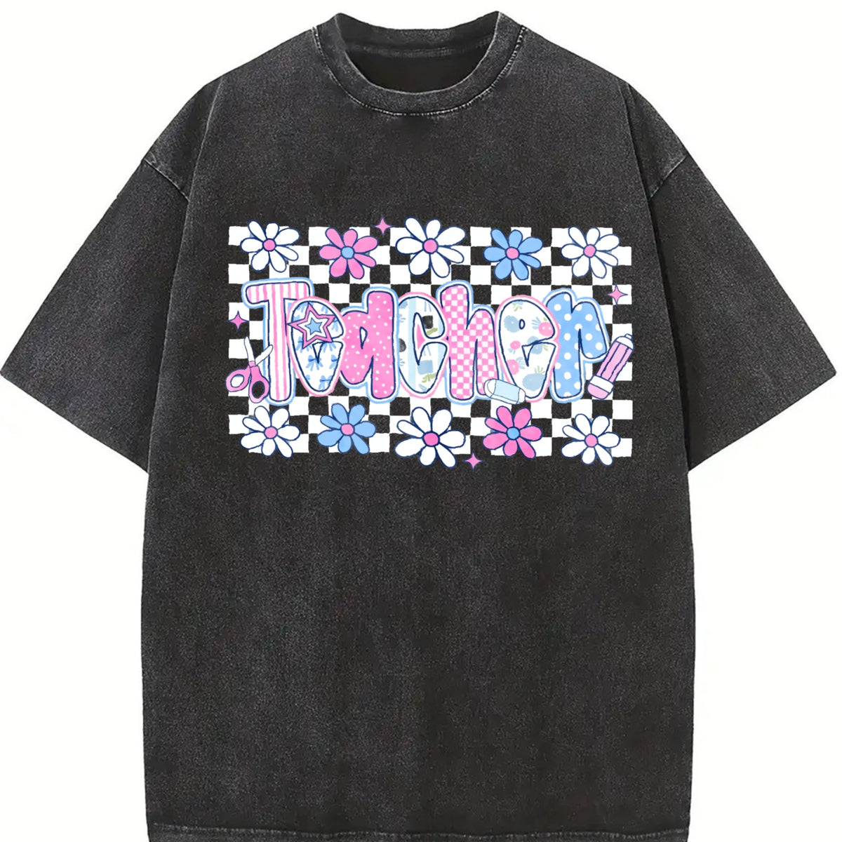 Coquette Teacher Vintage Washed T-Shirt product image 2