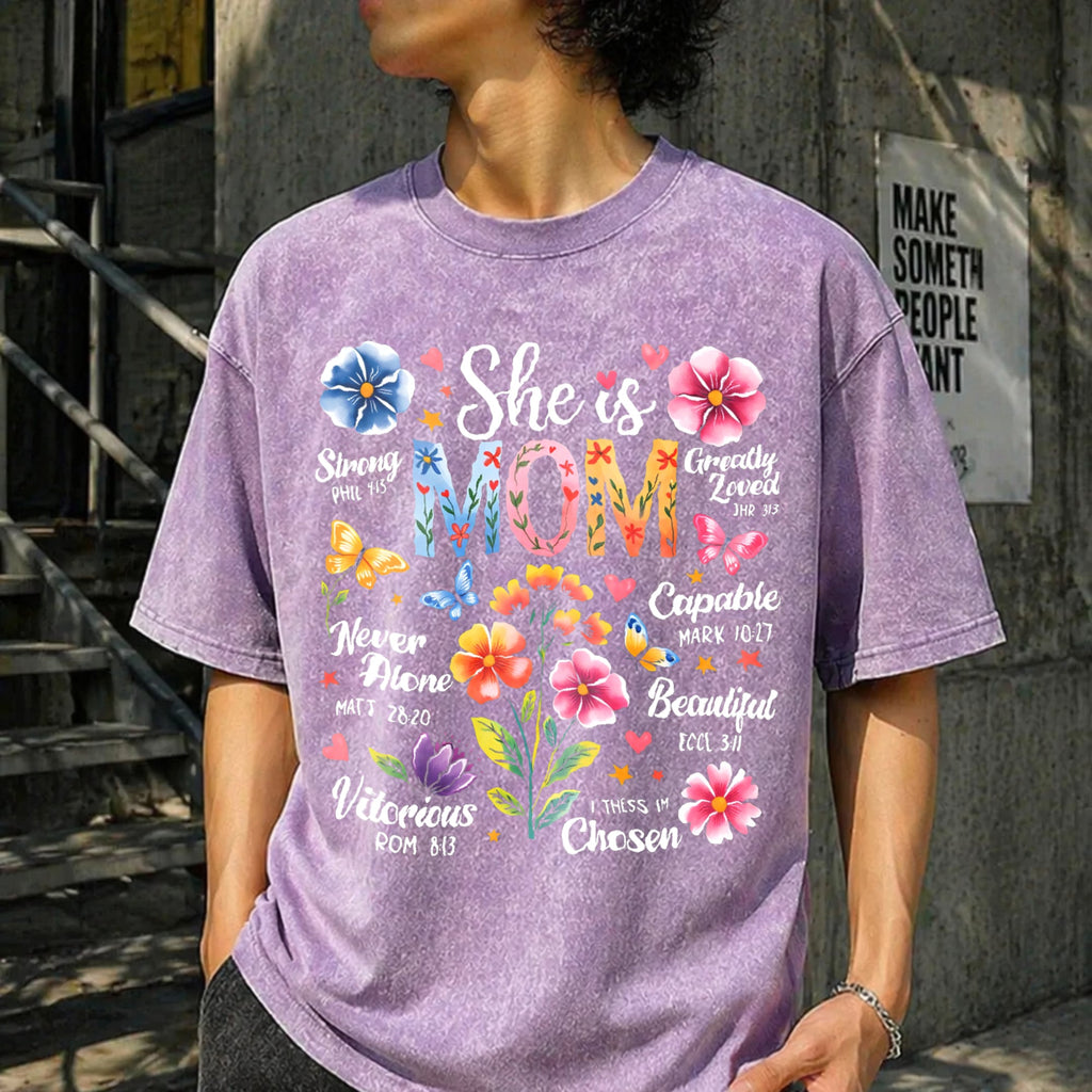 She Is Mom Bible Verses Christian Boho Floral Mother's product image 6