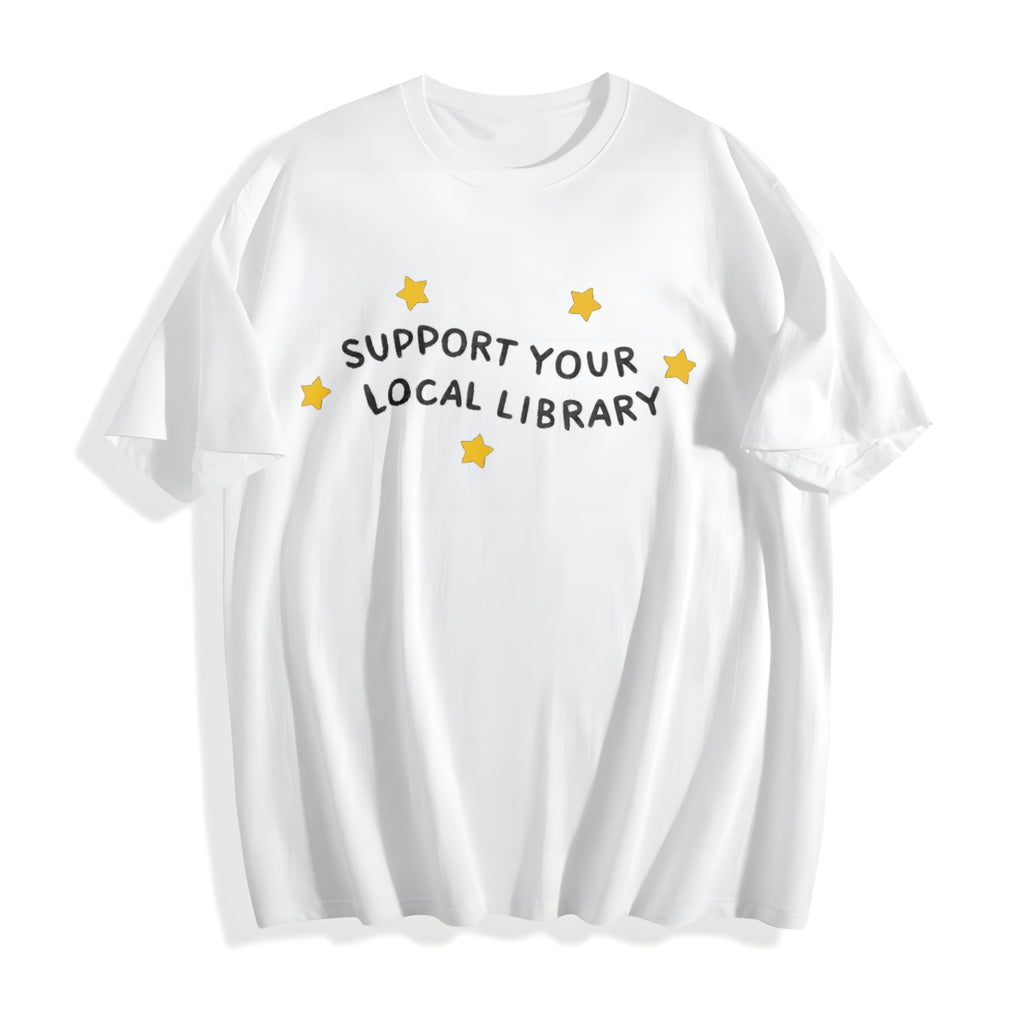 Support Your Local Library Cotton T-Shirt product image 2