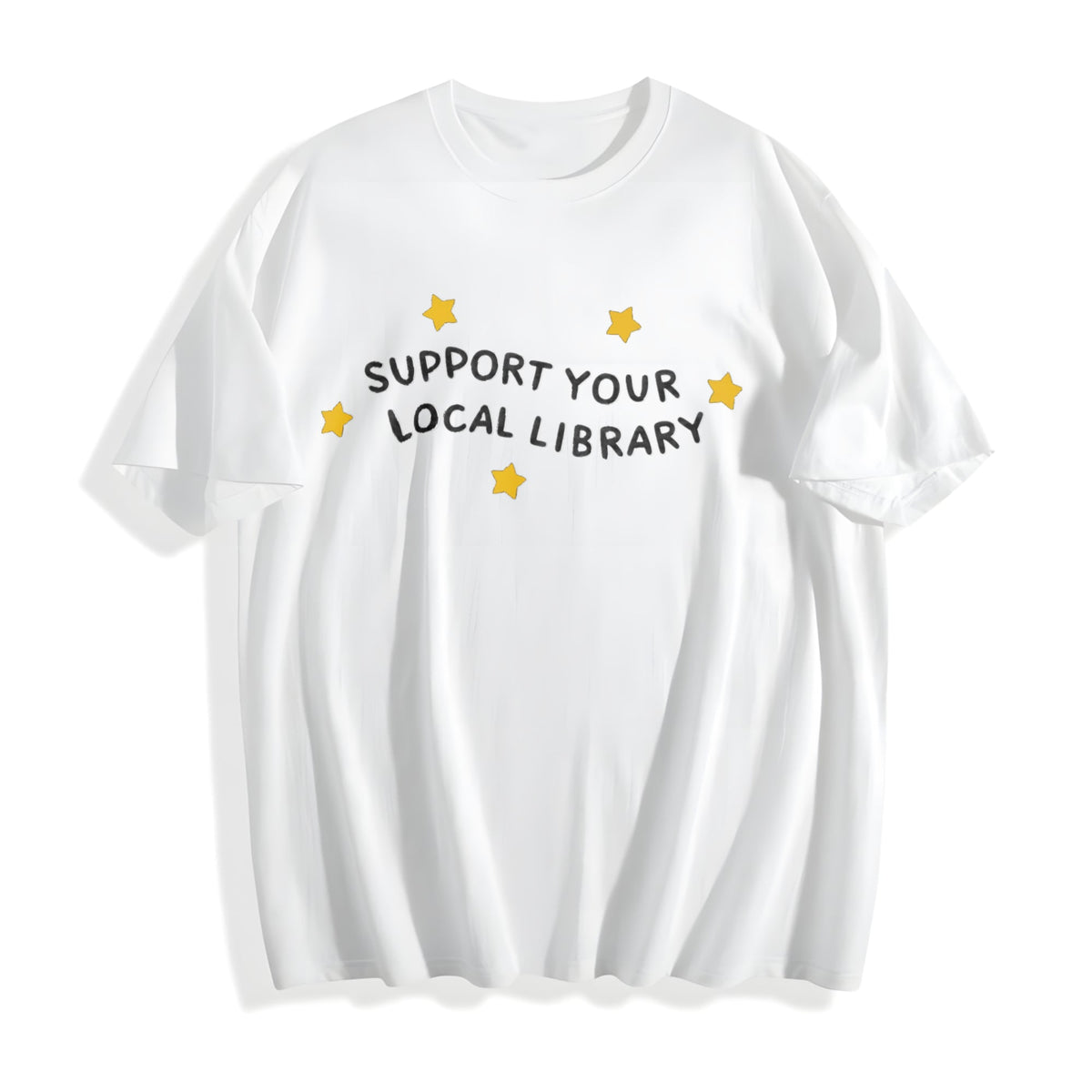 Support Your Local Library Cotton T-Shirt product image 2