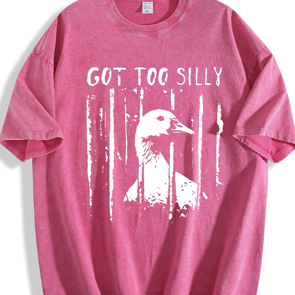 Unhinged Goose Got Too Silly Jail Meme Boxy Dtg Vintage product image 7