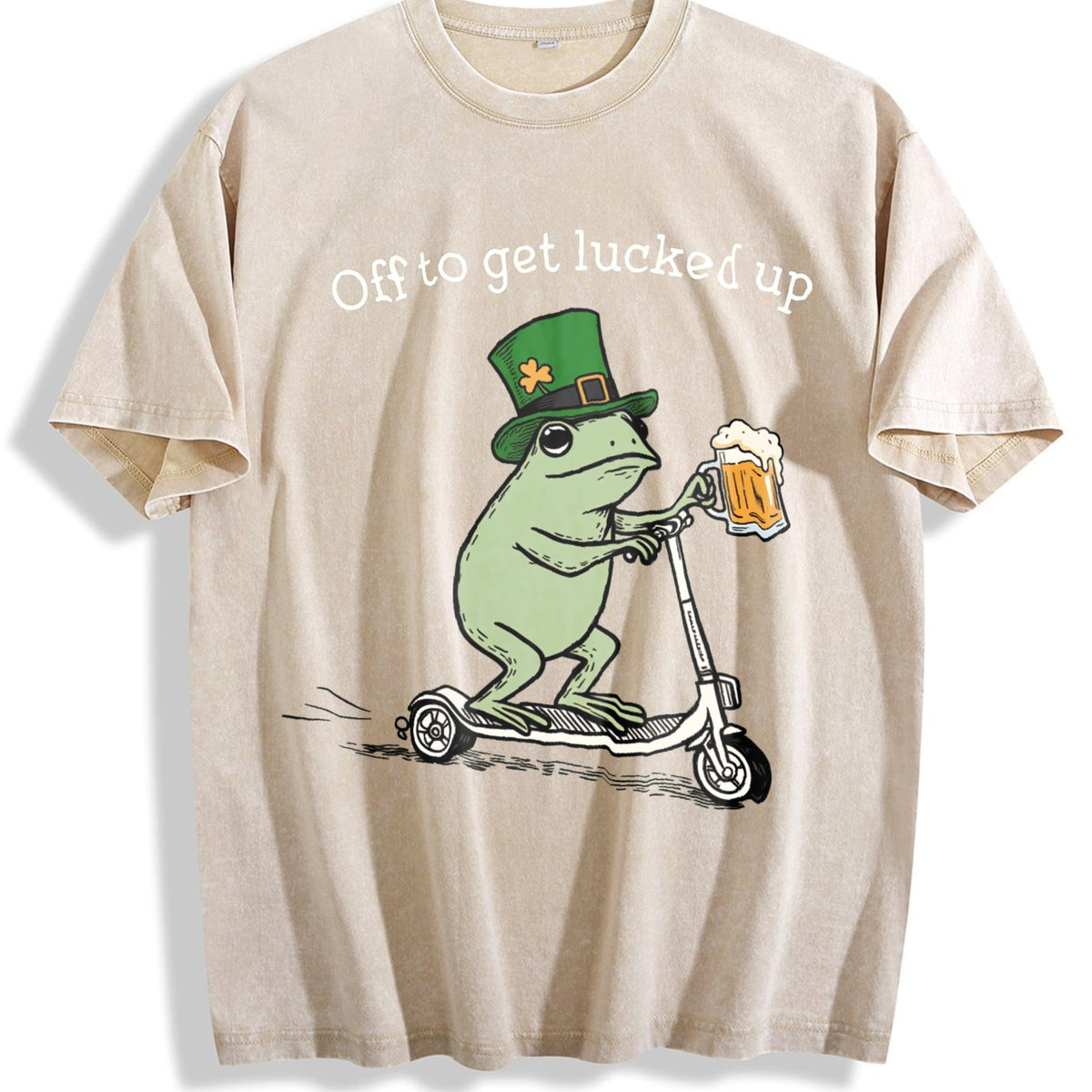 St Patricks Day Funny Frog Off To Get Lucked Up Lucky product image 1