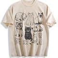 Cats 90s Tattoo Vintage Washed T-Shirt product image 1