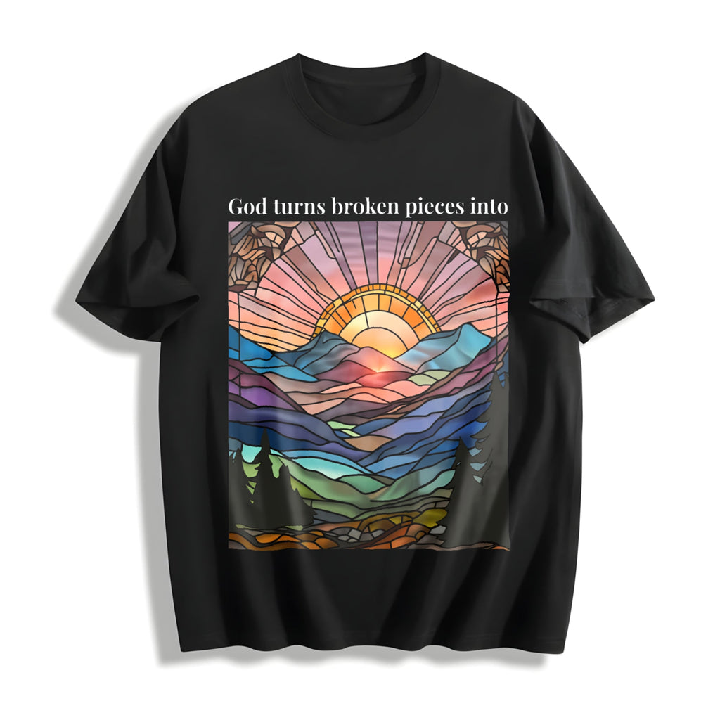 God Turns Broken Pieces Into Masterpieces Inspirational product image 1