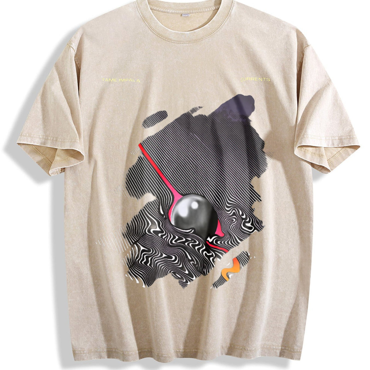 Tame Impala Currents Front Vintage Washed T-Shirt product image 1