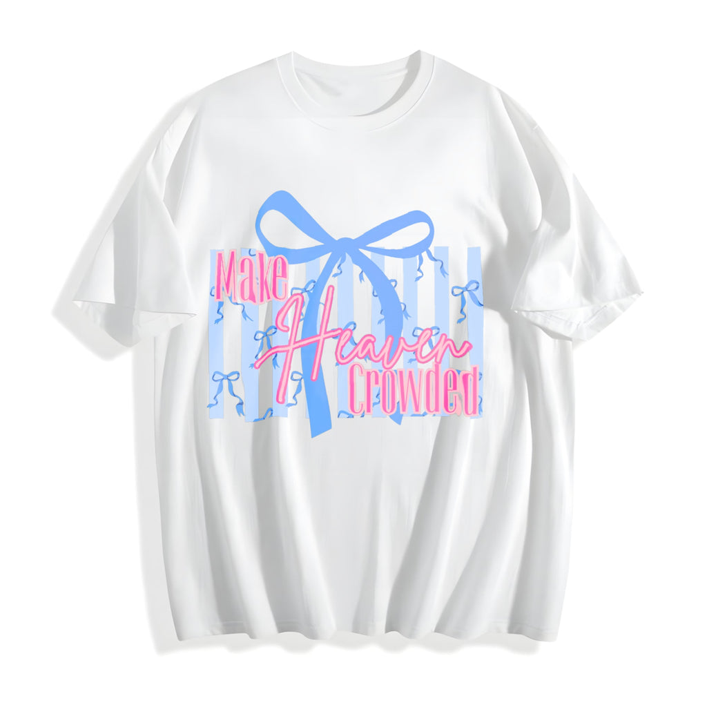 Make Heaven Crowded Bow Cotton T-Shirt product image 2