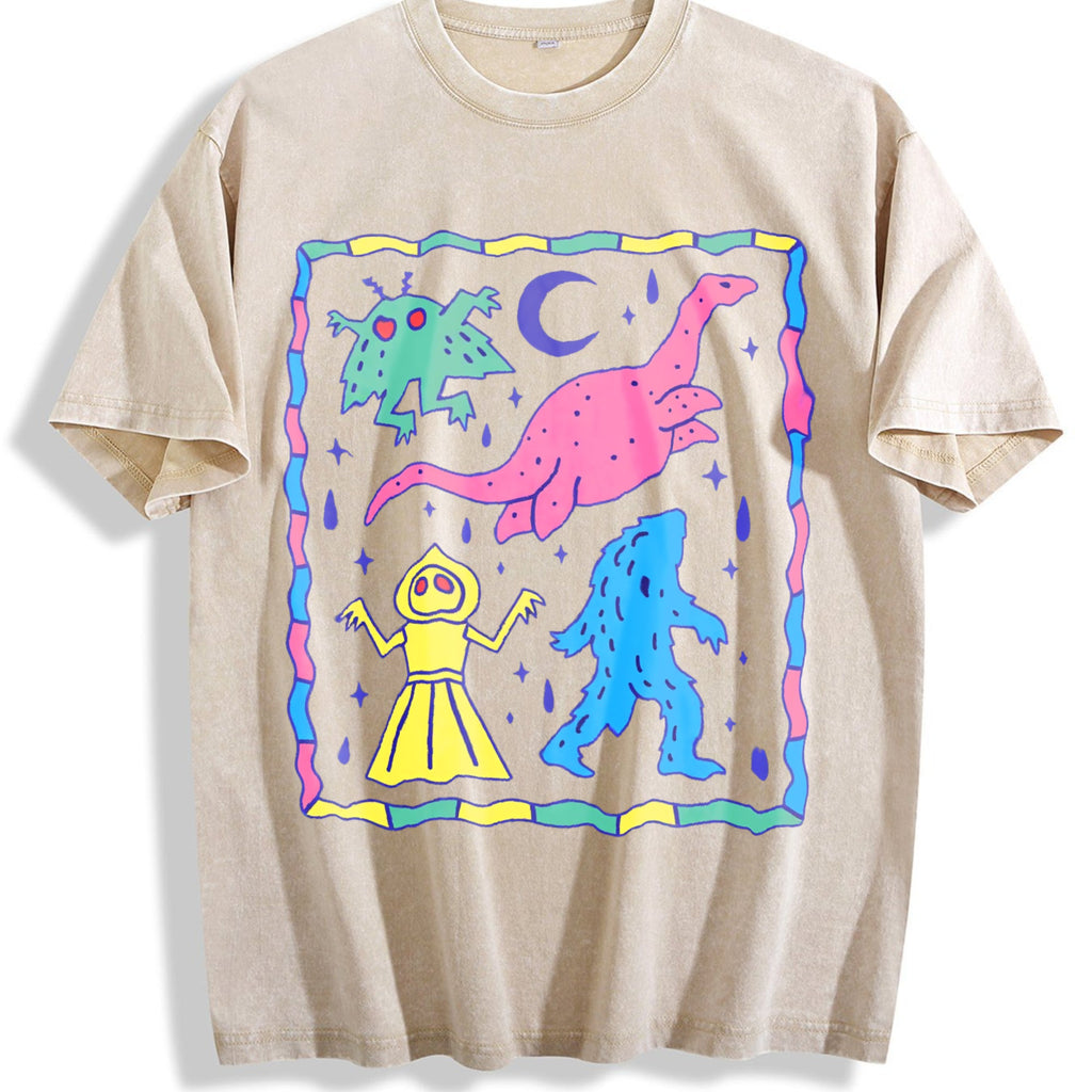 Weird Character Party Vintage Washed T-Shirt product image 1
