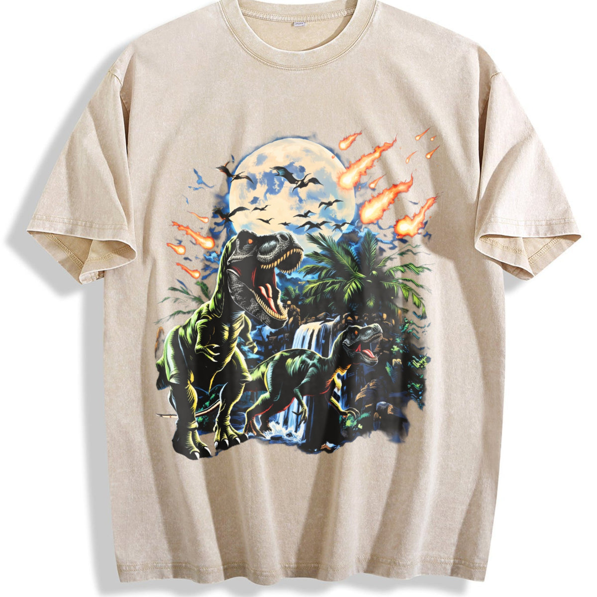 Dinosaur 90s Vintage Washed T-Shirt product image 1