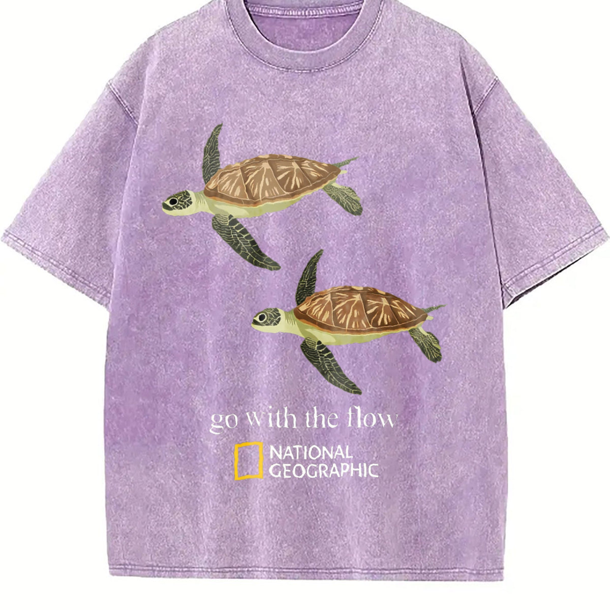 Go With The Flow Sea Turtle Ocean Nature Lover Vintage product image 6