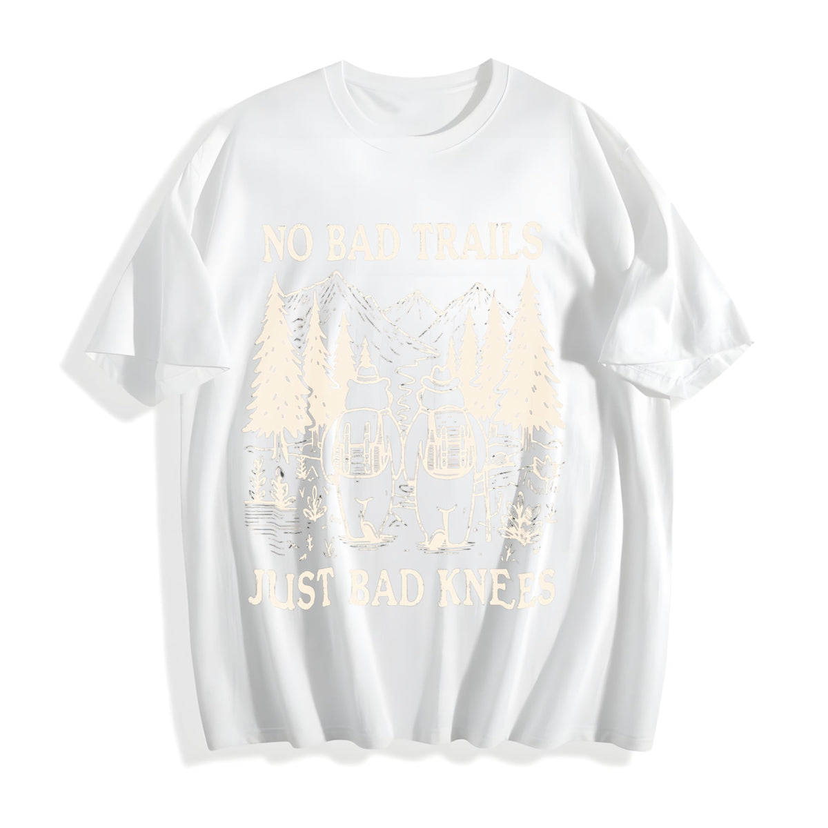 No Bad Trails Just Knees Cotton T-Shirt product image 2