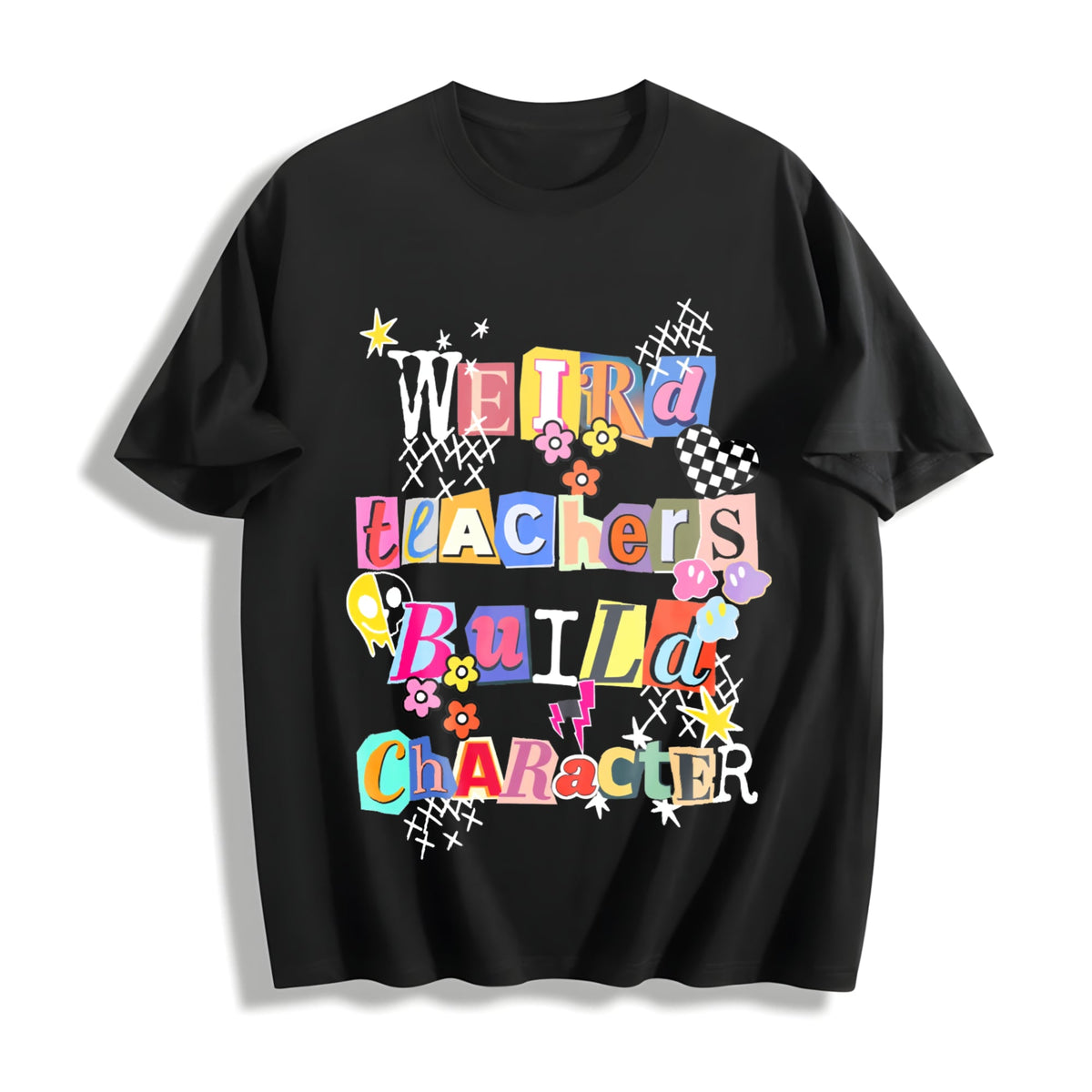 Weird Teachers Build Character Cotton T-Shirt product image 1