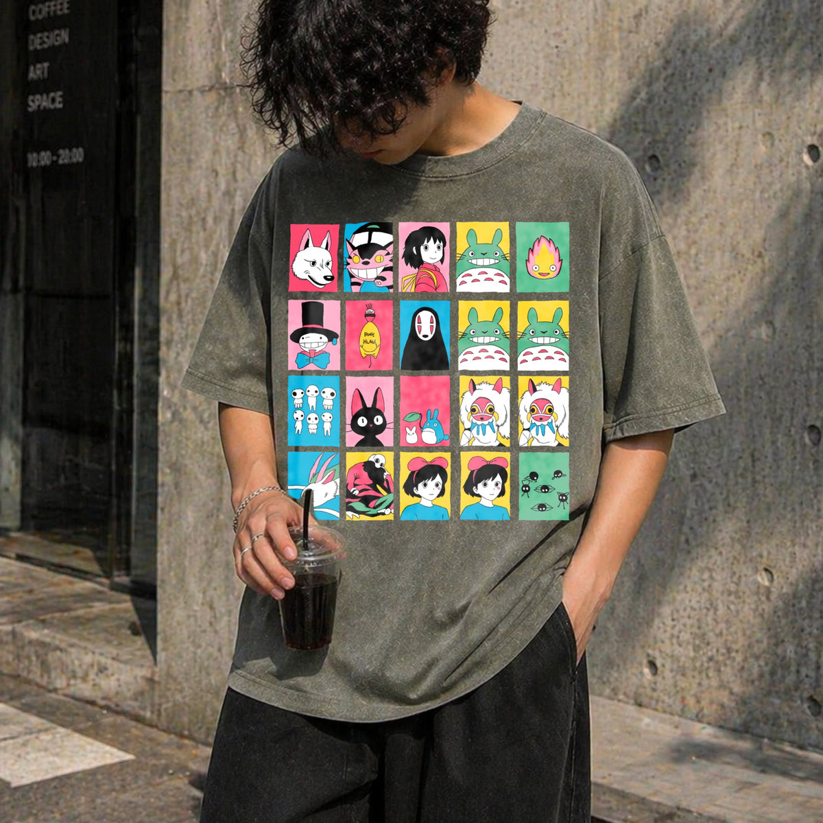 Studio Ghibli Hayao Miyazaki No Vintage Washed T-Shirt product image 4