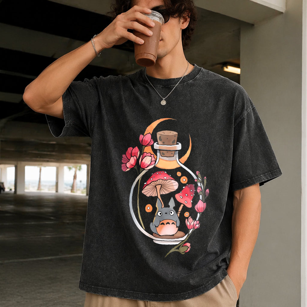 Totoro Mushroom Vintage Washed T-Shirt product image 2