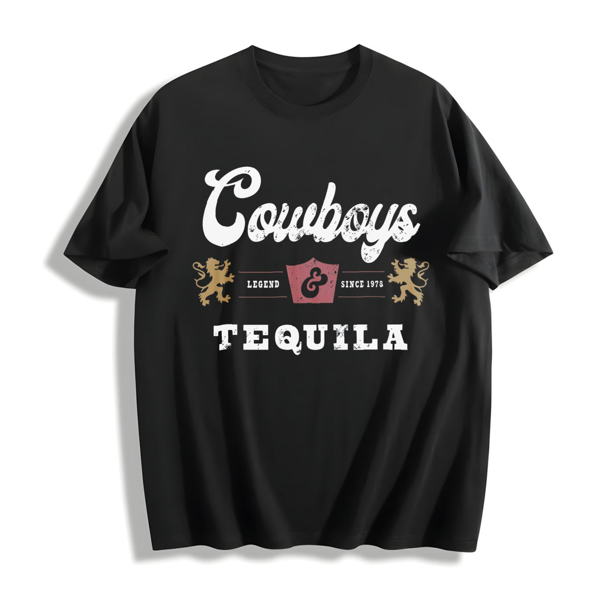Cowboys And Tequila Cotton T-Shirt product image 1
