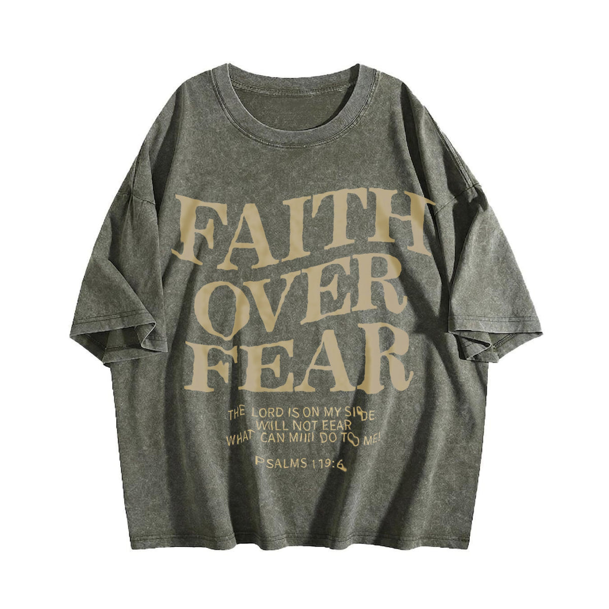 Faith Over Fear 230 Brand Vintage Washed T-Shirt product image 4