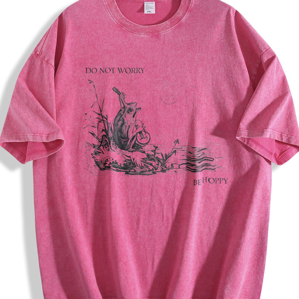 Be Hoppy Frog Vintage Washed T-Shirt product image 7