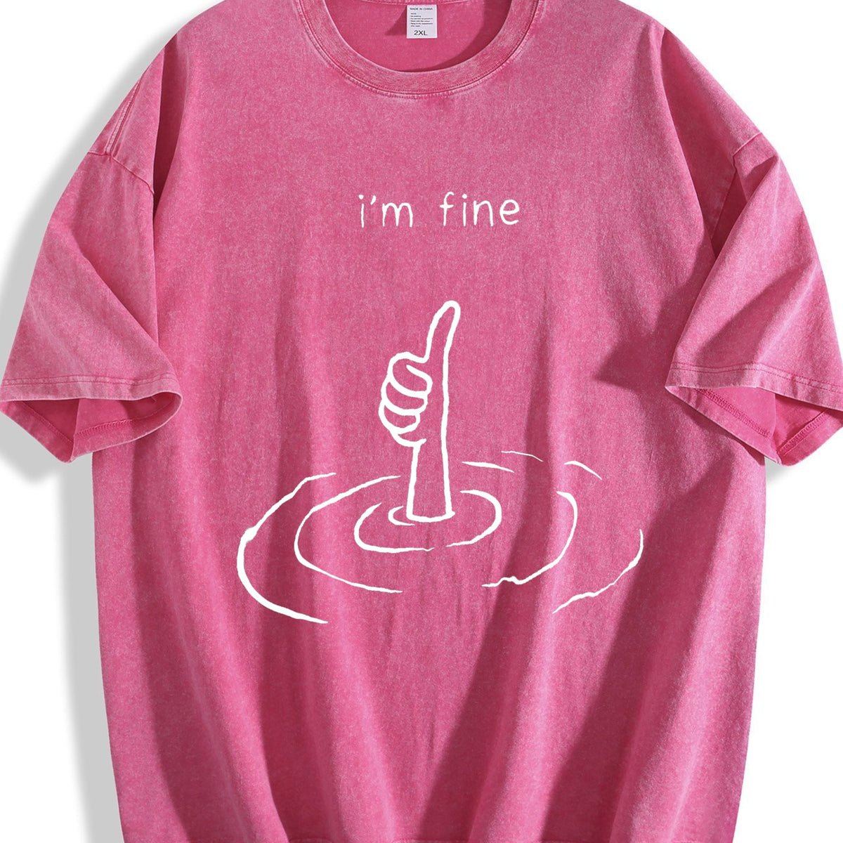 I'm Fine Vintage Washed T-Shirt product image 5