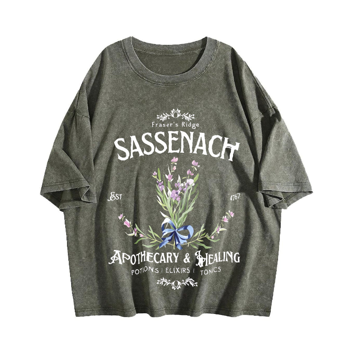 Summer Sassenach Floral One-piece Vintage Washed T-Shirt product image 4