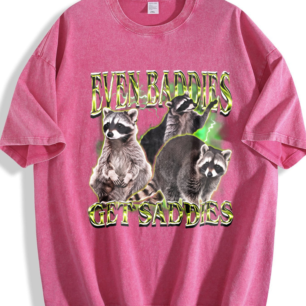 Even Baddies Get Saddies Vintage Washed T-Shirt product image 7