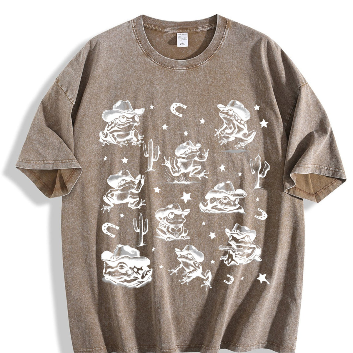 Cowboy Frogs Western Vintage Washed T-Shirt product image 3