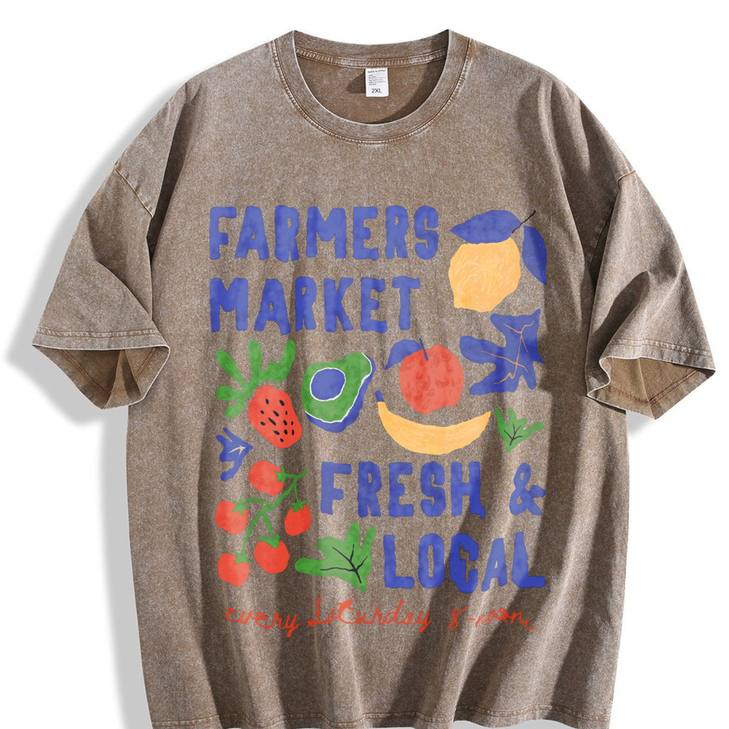 Farmers Market Fresh and Local Vintage Washed T-Shirt product image 3
