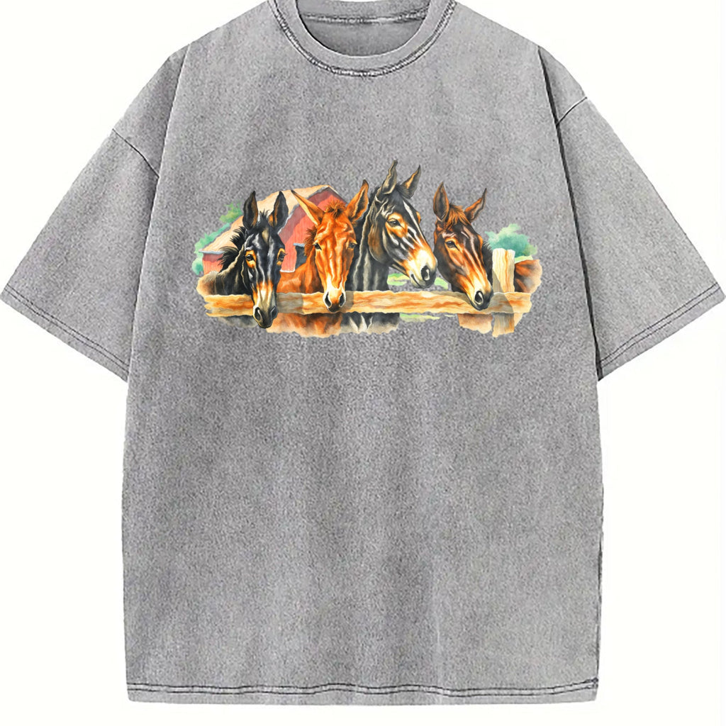 Farm Horse Vintage Washed T-Shirt product image 5