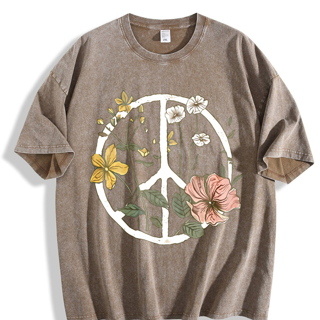 Bohemian - Floral Vintage Washed T-Shirt product image 3