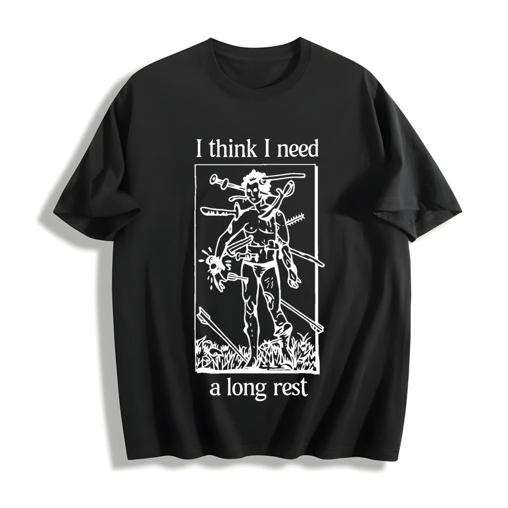 Funny I Need A Long Rest - DND Dungeons And Dragons Cotton product image 1