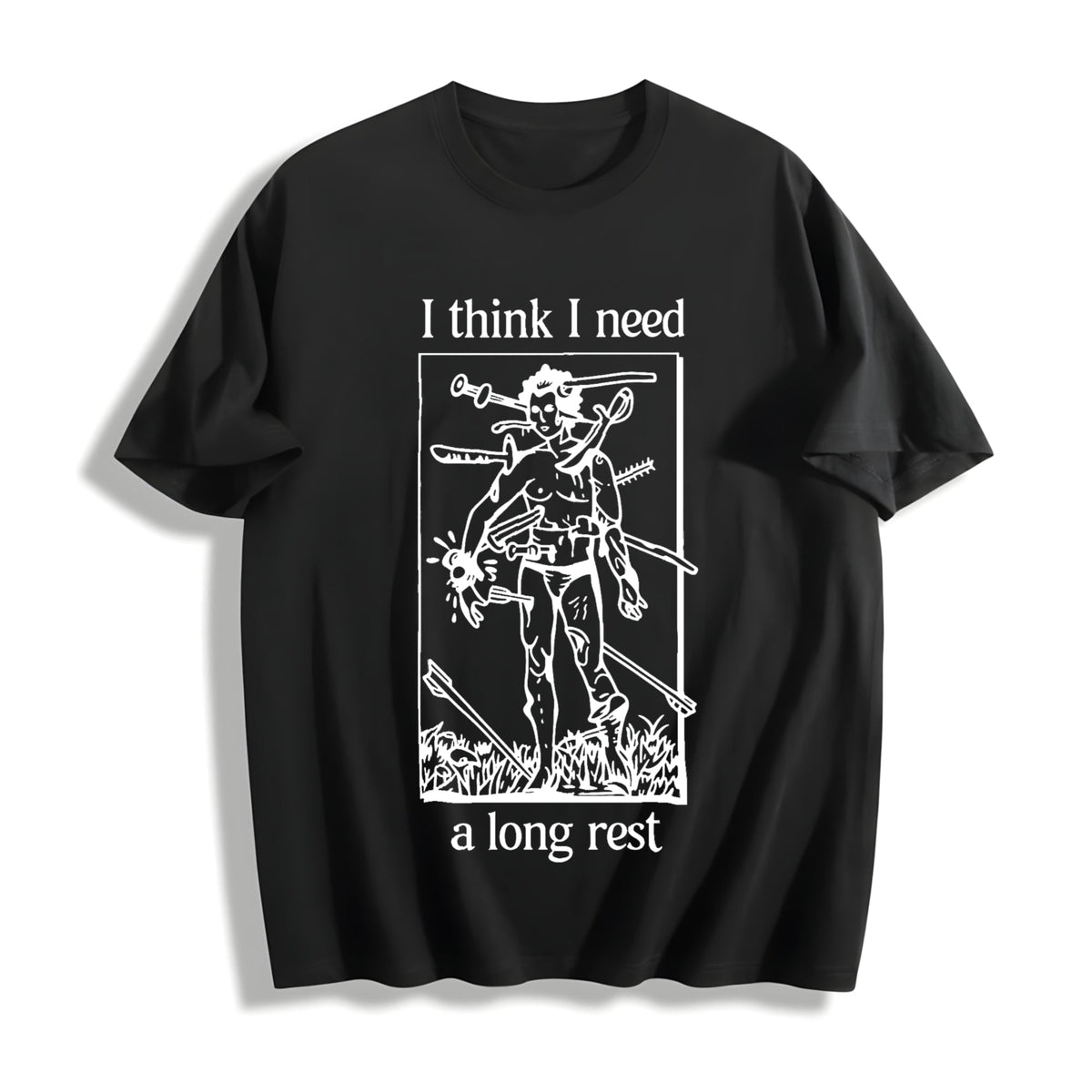 Funny I Need A Long Rest - DND Dungeons And Dragons Cotton product image 1