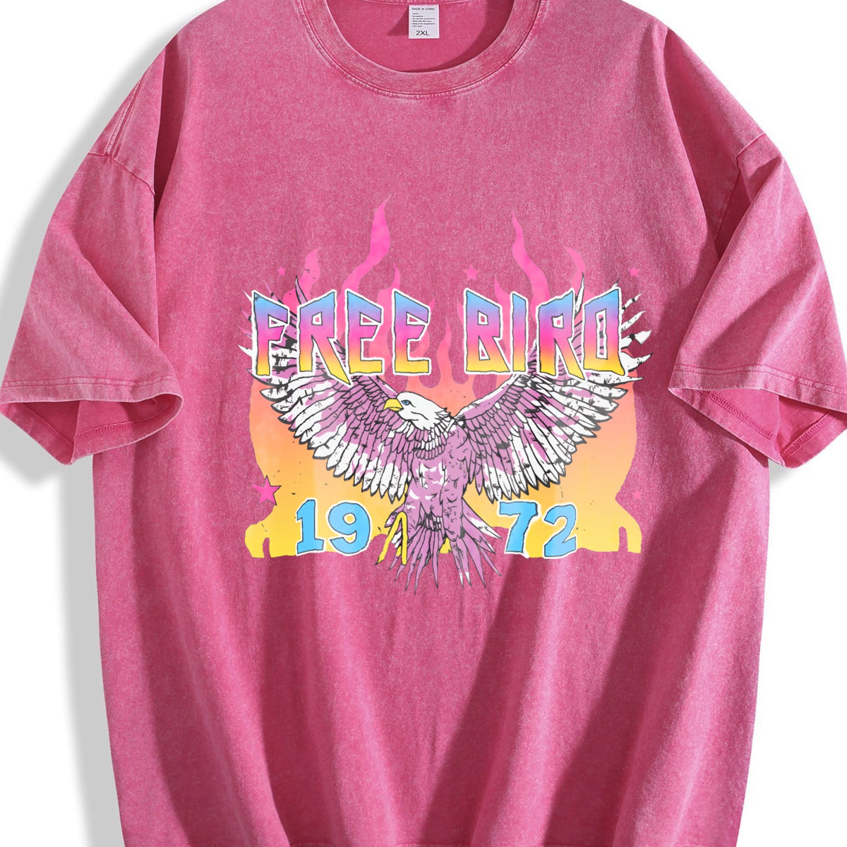 Free Bird 1972 America Vintage Washed T-Shirt product image 5