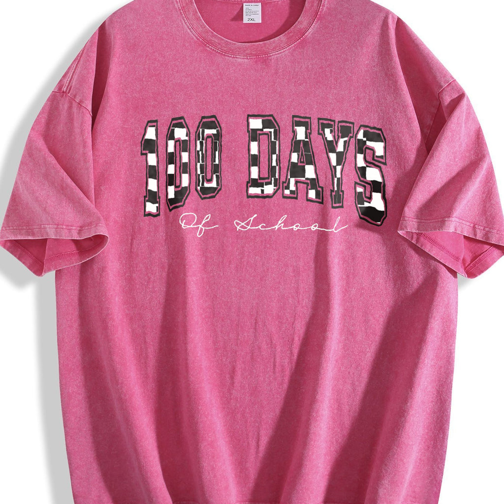 100 Days Of School Teacher Vintage Washed T-Shirt product image 5