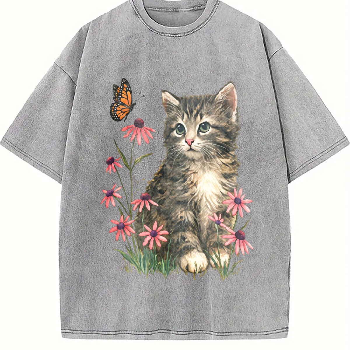 Kitten Vintage Washed T-Shirt product image 5