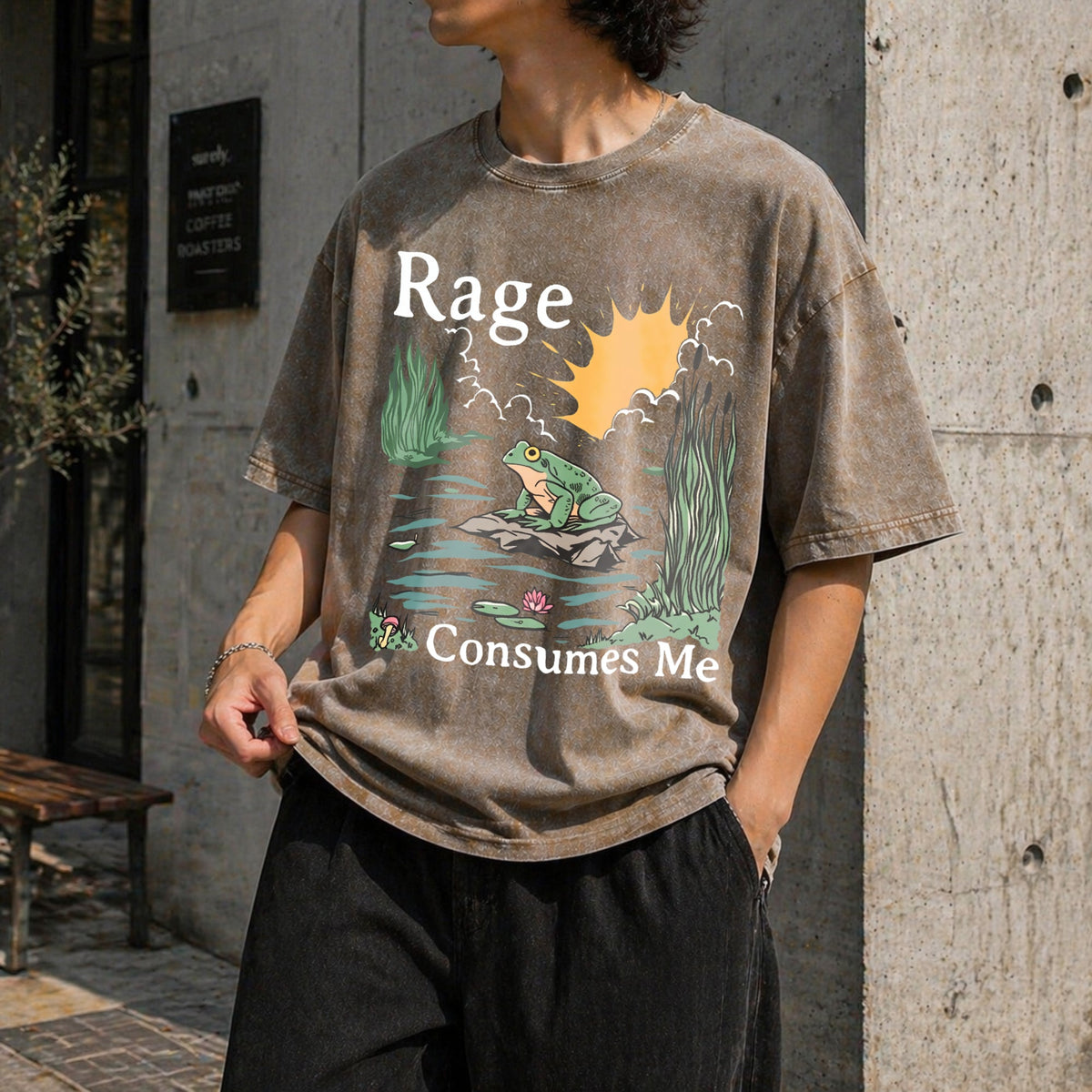 Rage Consumes Me Vintage Washed T-Shirt product image 3