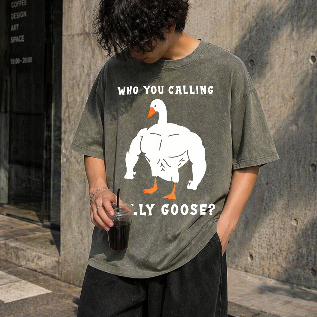 Silly Goose Funny Gym Meme Vintage Washed T-Shirt product image 4