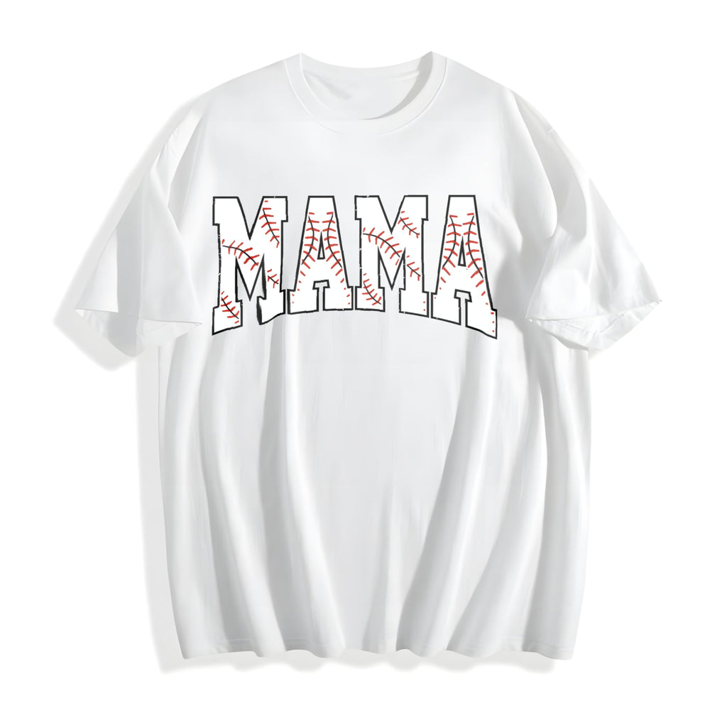 Baseball Mama Cotton T-Shirt product image 2