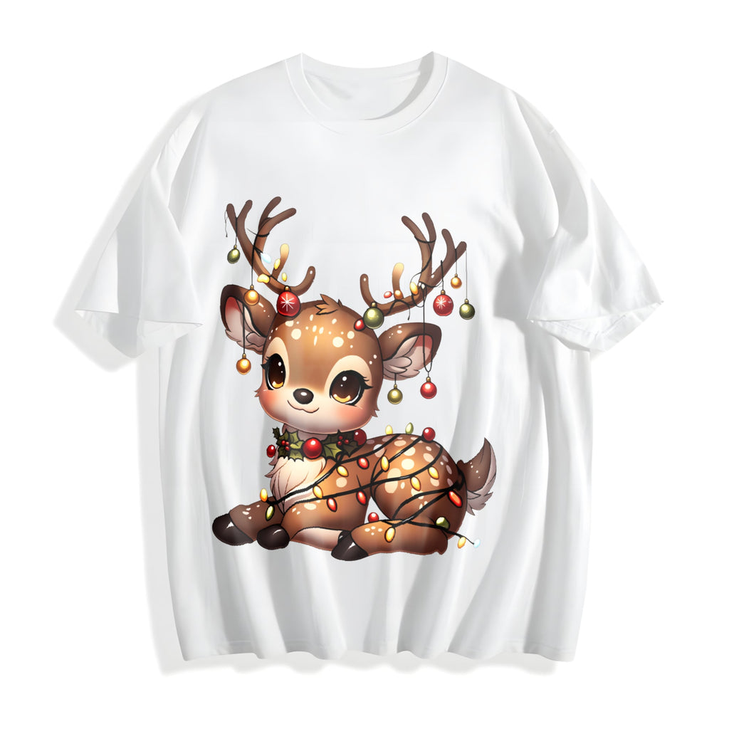 Christmas Reindeer & Deer Cotton T-Shirt product image 2