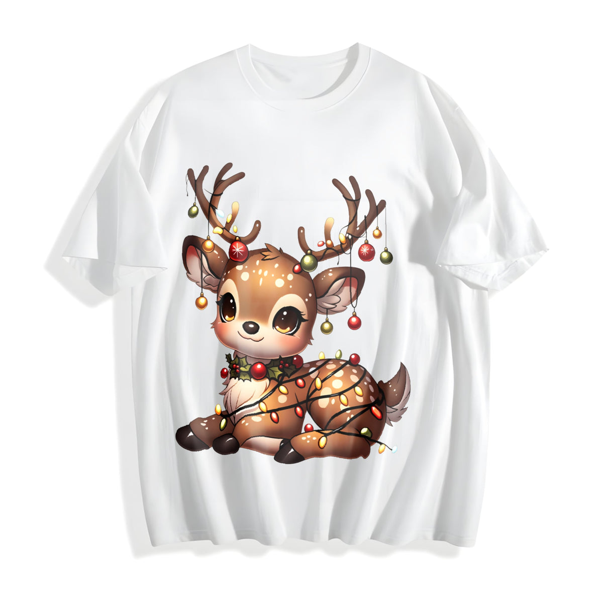 Christmas Reindeer & Deer Cotton T-Shirt product image 2