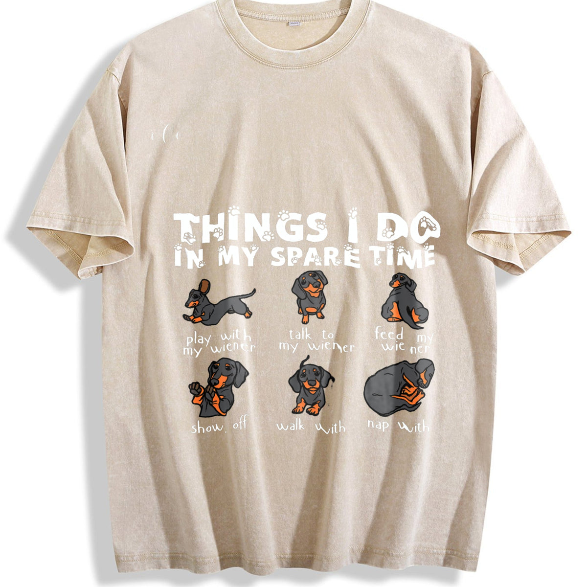 Dachshund Vintage Washed T-Shirt product image 1