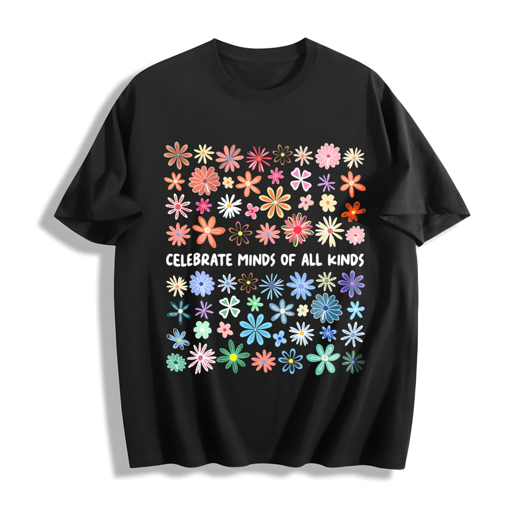 Celebrate Minds Of All Kinds Cotton T-Shirt product image 1