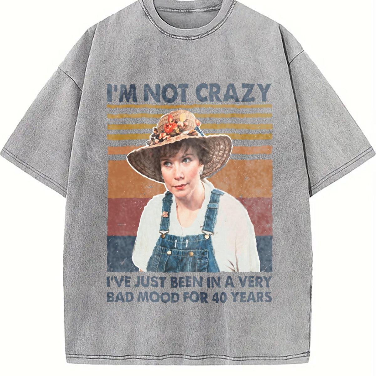 I'm Not Crazy - With Blue Lettering & Striped Vintage product image 4