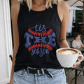 Tis The Season Letters & Baseball Women's Tank Top