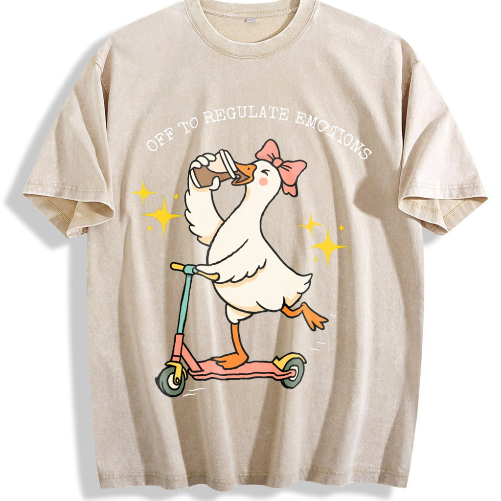 Off To Regulate Emotions Vintage Washed T-Shirt product image 1