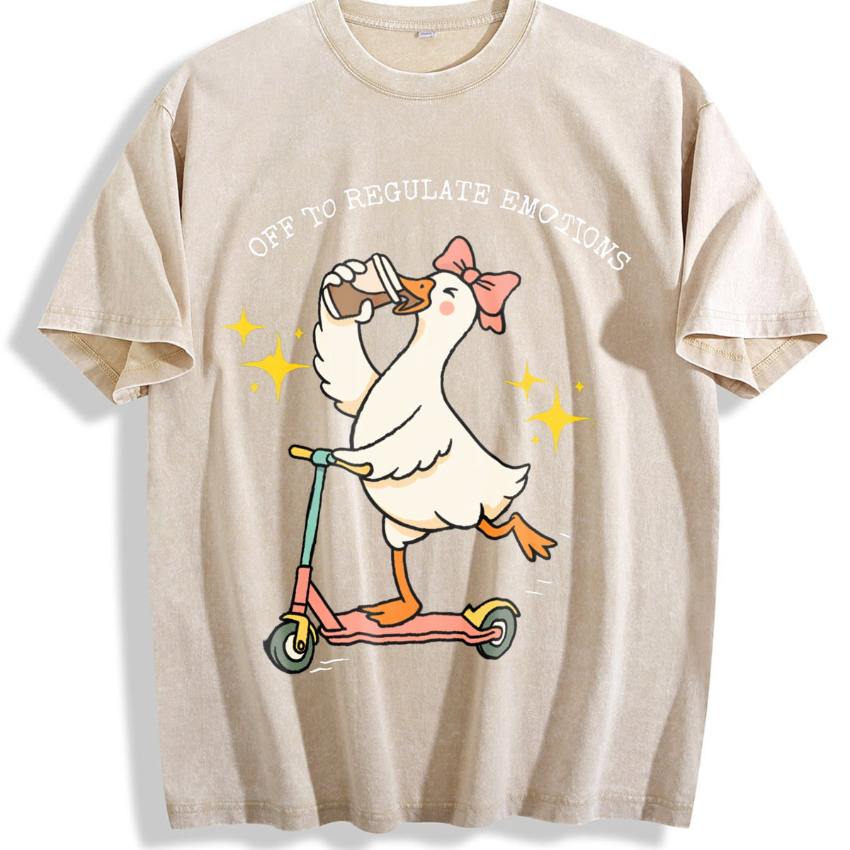 Off To Regulate Emotions Vintage Washed T-Shirt product image 1