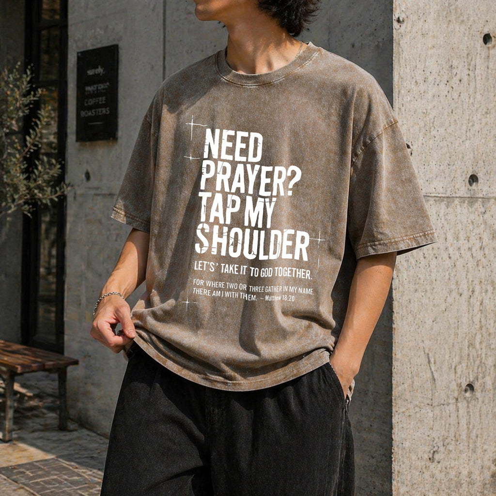 Need Prayer Tap My Shoulder Bible Verse Christian Vintage product image 3