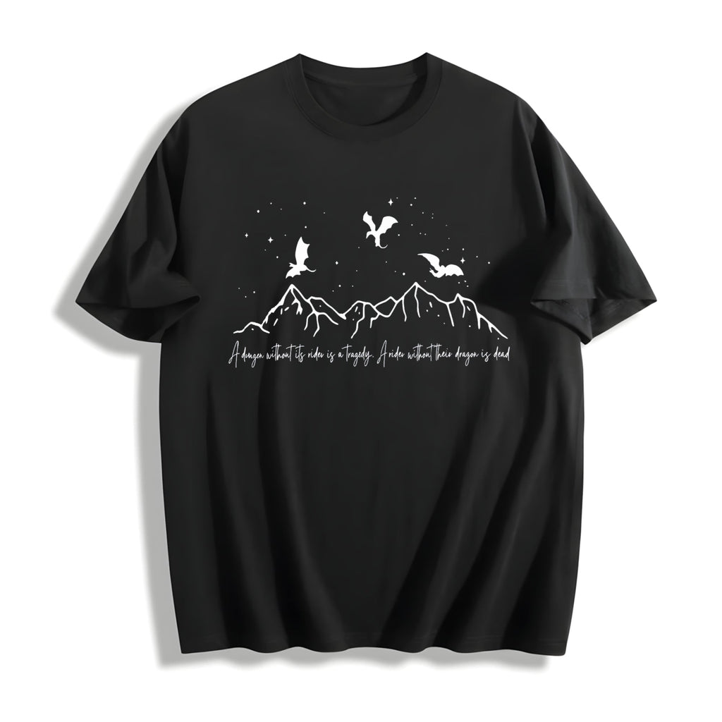 Dragon Without Its Rider Is A Tragedy Cotton T-Shirt product image 1